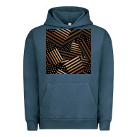 Pigment Midnight Navy melanin american flag seamless pattern Urban Hoodie - BundleAndBundleShop