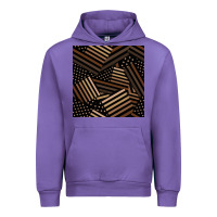 Tulip melanin american flag seamless pattern Urban Hoodie - BundleAndBundleShop