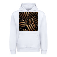 White melanin american flag seamless pattern Urban Hoodie - BundleAndBundleShop