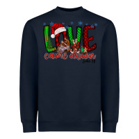 Navy love came dow christmas Heavyweight Sweatshirt - RacoonDesign