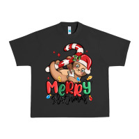 Pigment Black merry slothmas Urban Heavy Tee - MaliasSmallBusiness