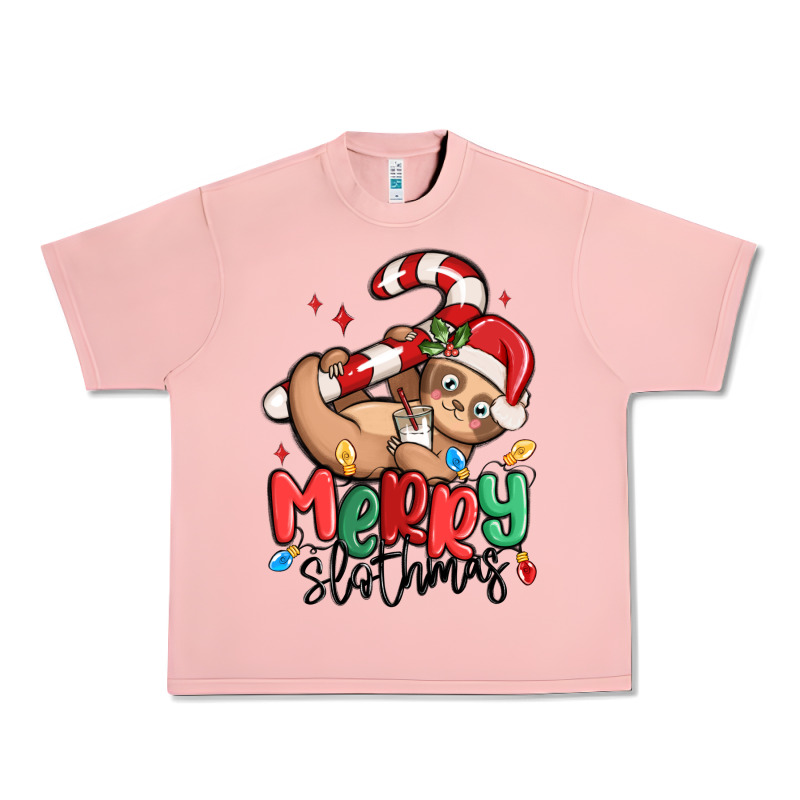 Merry Slothmas Urban Heavy Tee by MaliasSmallBusiness | Teevron
