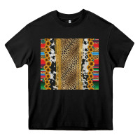 Black western serape cowhide Heavy Core Tee - Jasminsmagicworld