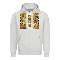 Dove Grey western mother's day mama with cowhide and sunflowers tumbler tbs Zipper Hoodie - TumblerDesignByShophia