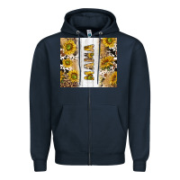 Navy western mother's day mama with cowhide and sunflowers tumbler tbs Zipper Hoodie - TumblerDesignByShophia