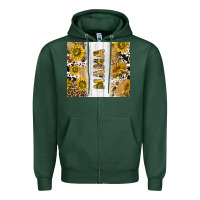 Sports Green western mother's day mama with cowhide and sunflowers tumbler tbs Zipper Hoodie - TumblerDesignByShophia