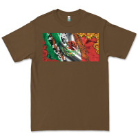 Cacao mexico flag cowhide leopard sunflower and roses licanse  plate Premium Tee - Artiststas
