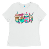White cna nurse coffee cups Ladies Tee - Jasminsmagicworld