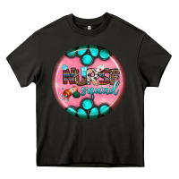 Asphalt nurse round earrings 3 Heavy Core Tee - BundleAndBundleShop