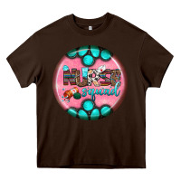 Chocolate Brown nurse round earrings 3 Heavy Core Tee - BundleAndBundleShop