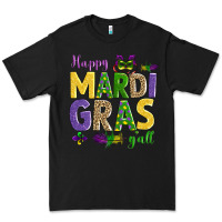 Black happy mardi gras y'all Premium Tee - AdoDesignShop