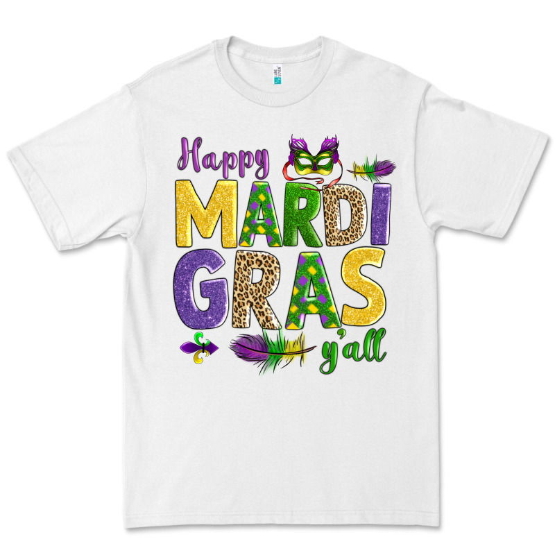 Happy Mardi Gras Y'all Premium Tee by AdoDesignShop | Teevron