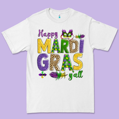 Happy Mardi Gras Y'all Premium Tee Designed By Adodesignshop