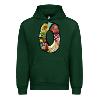 Forest Green farm life alphabet lowercase letters o Urban Hoodie - BundleAndBundleShop