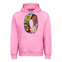 Fuchsia Pink farm life alphabet lowercase letters o Urban Hoodie - BundleAndBundleShop