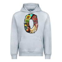 Heather Grey farm life alphabet lowercase letters o Urban Hoodie - BundleAndBundleShop