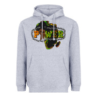 Heather Grey Power Black History Heavyweight Hoodie - HowdyJamesFarm
