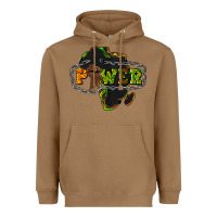 Toasted Coconut Power Black History Heavyweight Hoodie - HowdyJamesFarm