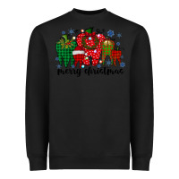 Black merry christmas tooth Heavyweight Sweatshirt - RacoonDesign
