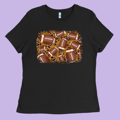 American Football Background Ladies Tee Designed By Jahusdesignshop