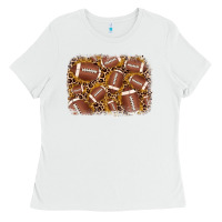 White american football background Ladies Tee - JahusDesignShop