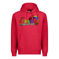 Cardinal Straight agains hate Premium Hoodie - CowGirlArtShop