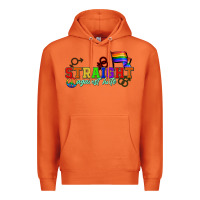 Carrot Straight agains hate Premium Hoodie - CowGirlArtShop