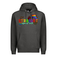 Charcoal Heather Straight agains hate Premium Hoodie - CowGirlArtShop