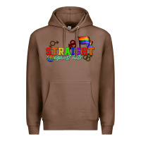 Chestnut Straight agains hate Premium Hoodie - CowGirlArtShop