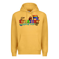 Mustard Straight agains hate Premium Hoodie - CowGirlArtShop