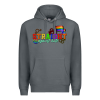 Rock Straight agains hate Premium Hoodie - CowGirlArtShop