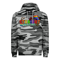 Slate Camo Straight agains hate Premium Hoodie - CowGirlArtShop
