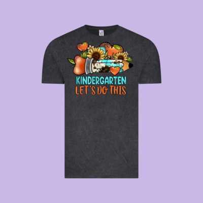 Kindergarten Let's Do This Vintage Tee Designed By Jahusdesignshop