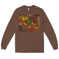 Chestnut i am a black mom Long Sleeve Tee - LillyAllenDesigns
