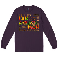 Plum i am a black mom Long Sleeve Tee - LillyAllenDesigns