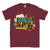 Burgundy school vibes Classic Tee - NancyCooperArtShop