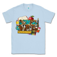 Dusty Blue school vibes Classic Tee - NancyCooperArtShop