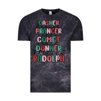 Cloud Black dasher dancer prancer vixer comet cupid donner bli Vintage Tee - MaliasSmallBusiness