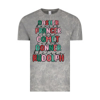 Cloud Rock dasher dancer prancer vixer comet cupid donner bli Vintage Tee - MaliasSmallBusiness