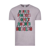 Vintage Zinc dasher dancer prancer vixer comet cupid donner bli Vintage Tee - MaliasSmallBusiness