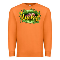 Carrot St. Patrick's Day lips lucky Premium Sweatshirt - HowdyJamesFarm