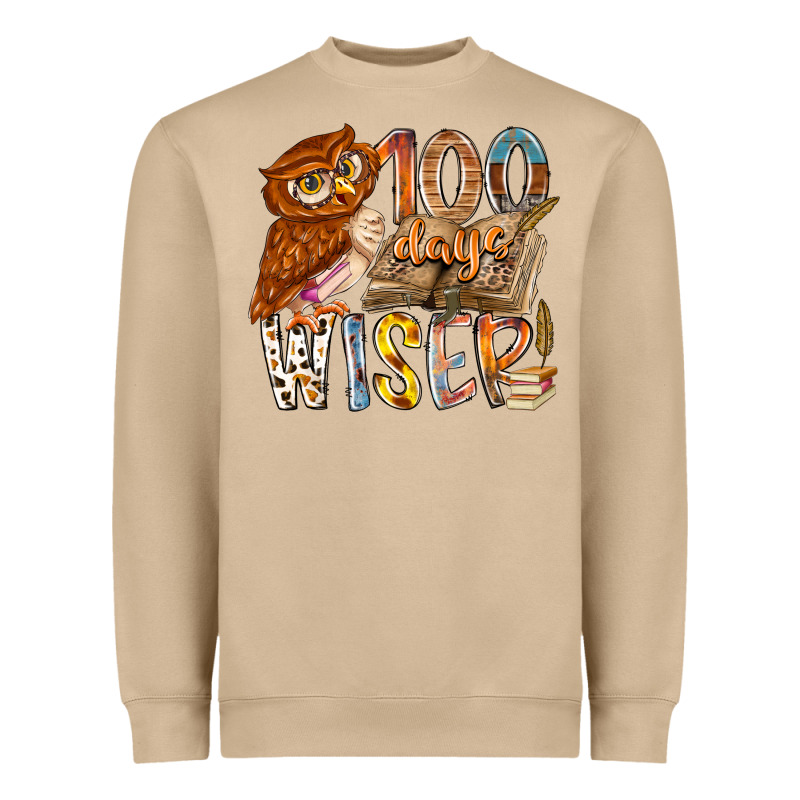 100 Days Wiser Heavyweight Sweatshirt by RacoonDesign | Teevron