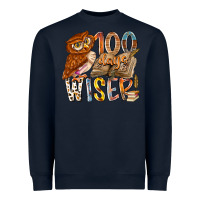 Navy 100 days wiser Heavyweight Sweatshirt - RacoonDesign