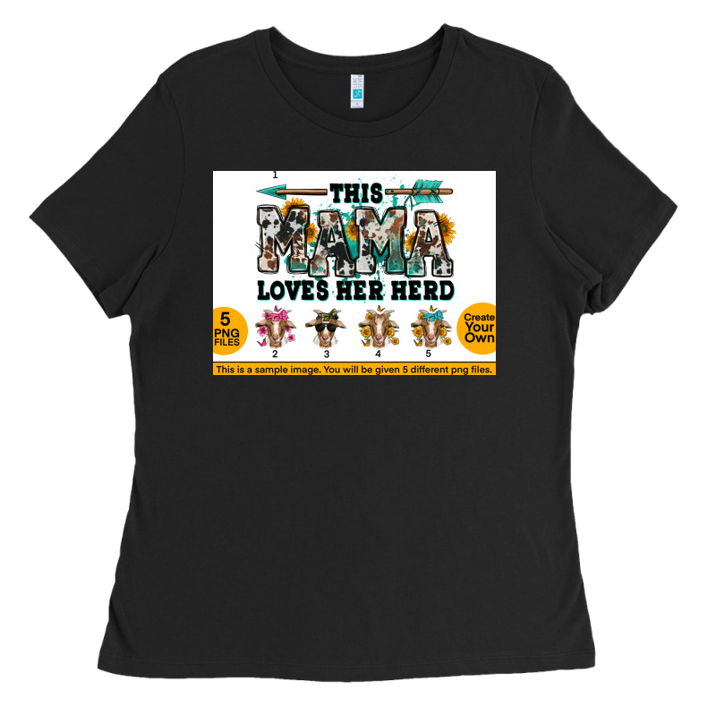 This Mama  Loves Her Herd Goats Ladies Tee by Jasminsmagicworld | Teevron