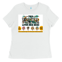White This mama  loves her herd goats Ladies Tee - Jasminsmagicworld