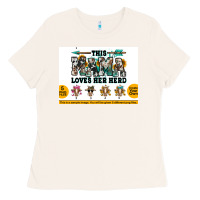 Bone This mama  loves her herd goats Ladies Tee - Jasminsmagicworld