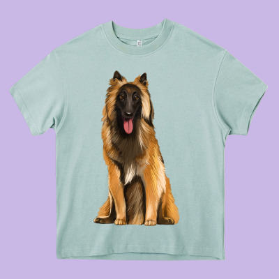 Belgian Shepherd Tervuren Heavy Core Tee Designed By Artiststas