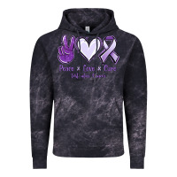 Cloud Black Peace love cure Testicular Cancer Vintage Hoodie - NancyCooperArtShop