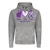 Cloud Rock Peace love cure Testicular Cancer Vintage Hoodie - NancyCooperArtShop