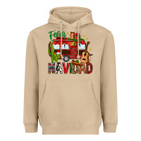 Mushroom Feliz Navidad Christmas Mexico Heavyweight Hoodie - HowdyJamesFarm